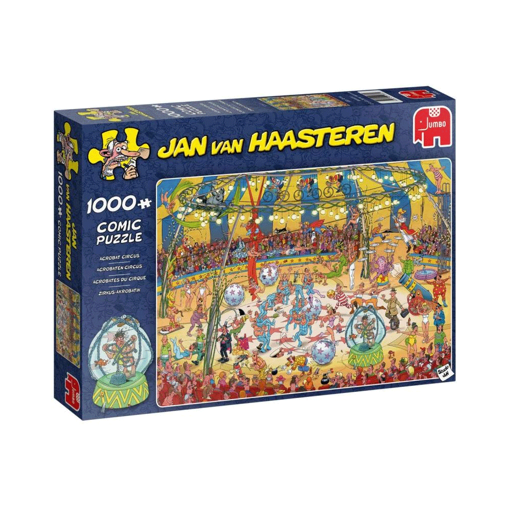 Jumbo Jan van Haasteren - Zirkus-Akrobatik 1000 Teile Puzzle (19089)