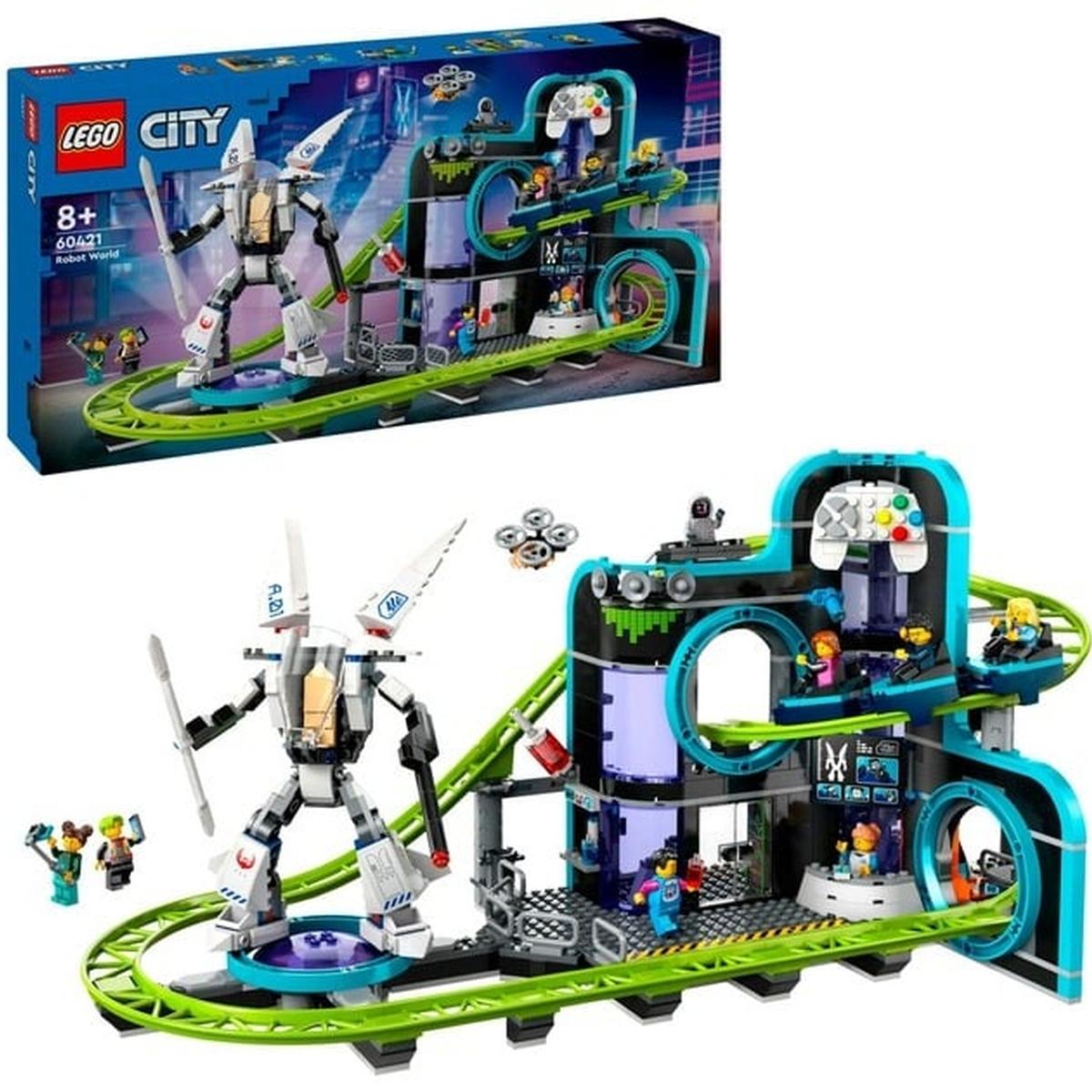 LEGO City - Achterbahn mit Roboter-Mech (60421)