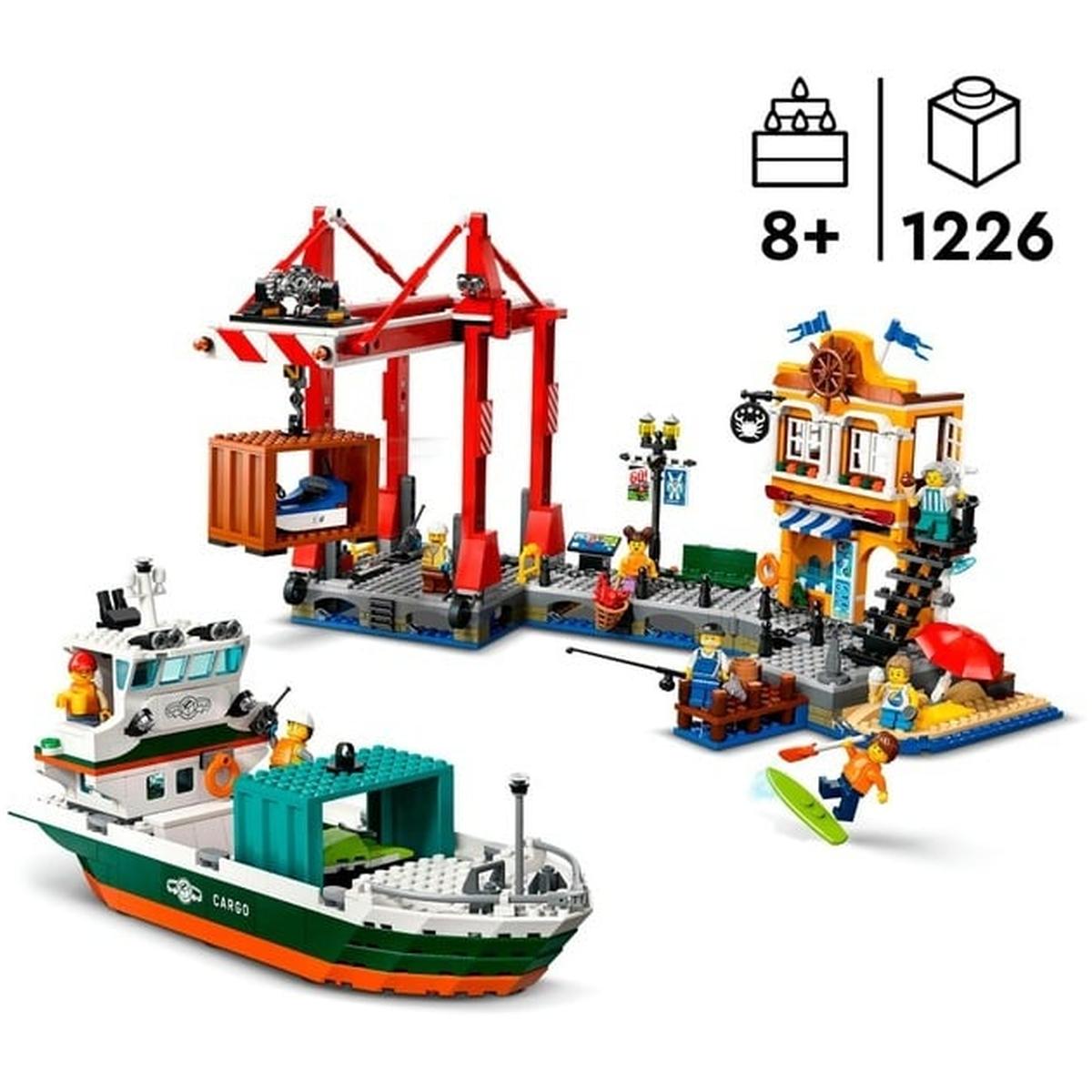 LEGO City - Hafen mit Frachtschiff (60422)