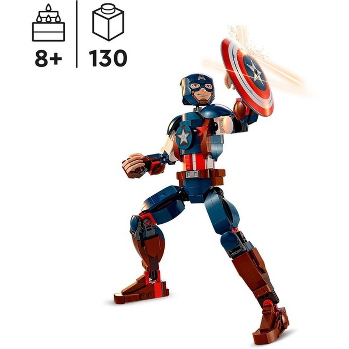 LEGO Marvel Avengers - Captain America Baufigur (76258)