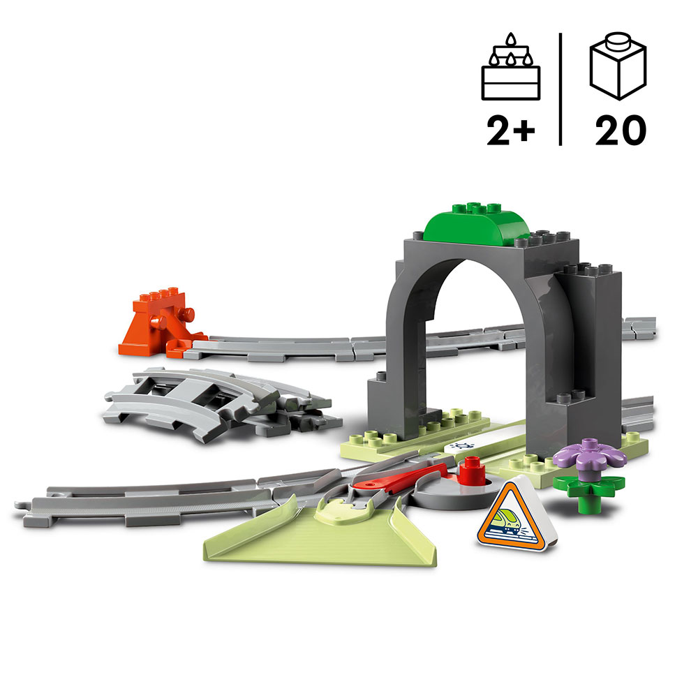 LEGO Duplo- Eisenbahntunnel und Schienen  Erweiterungsset (10425)