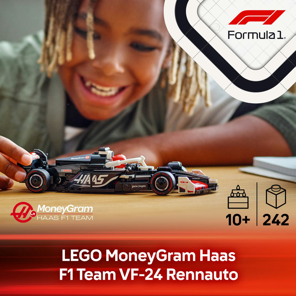 LEGO Speed Champions - MoneyGram Haas F1 Team VF-24 Rennauto (77250)
