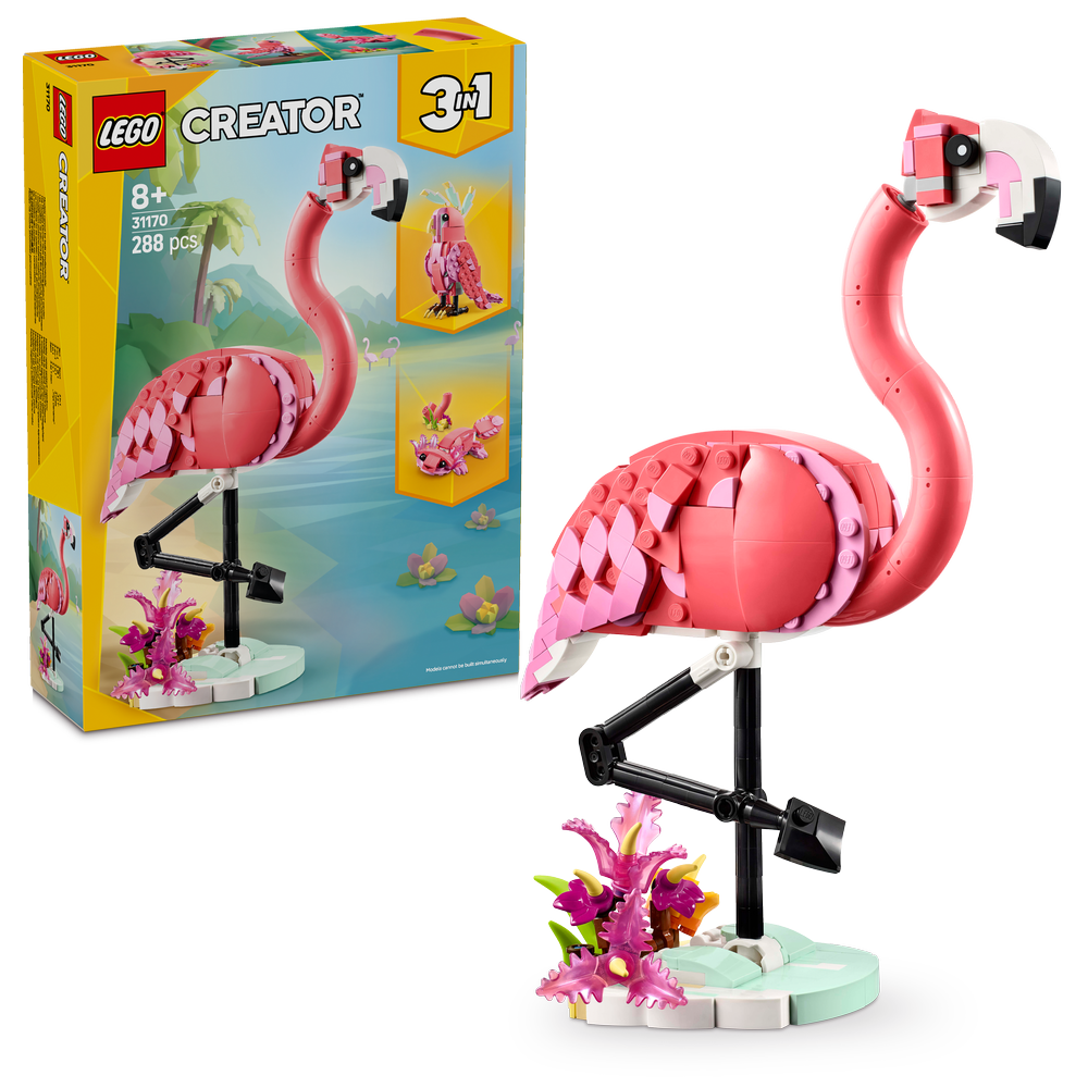 LEGO Creator 3-en-1 - Wild Animals: Pink Flamingo (31170)