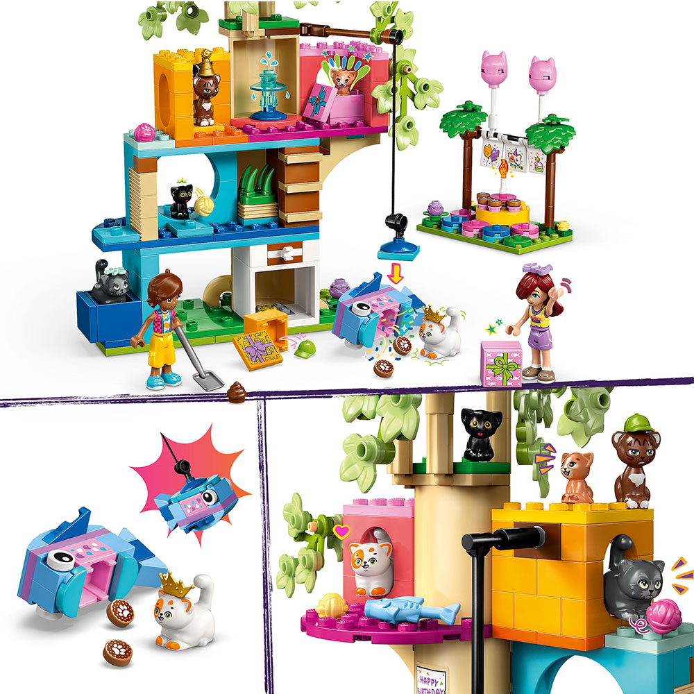 LEGO Friends - Katzengeburtstagsparty & Baumhaus (42666)