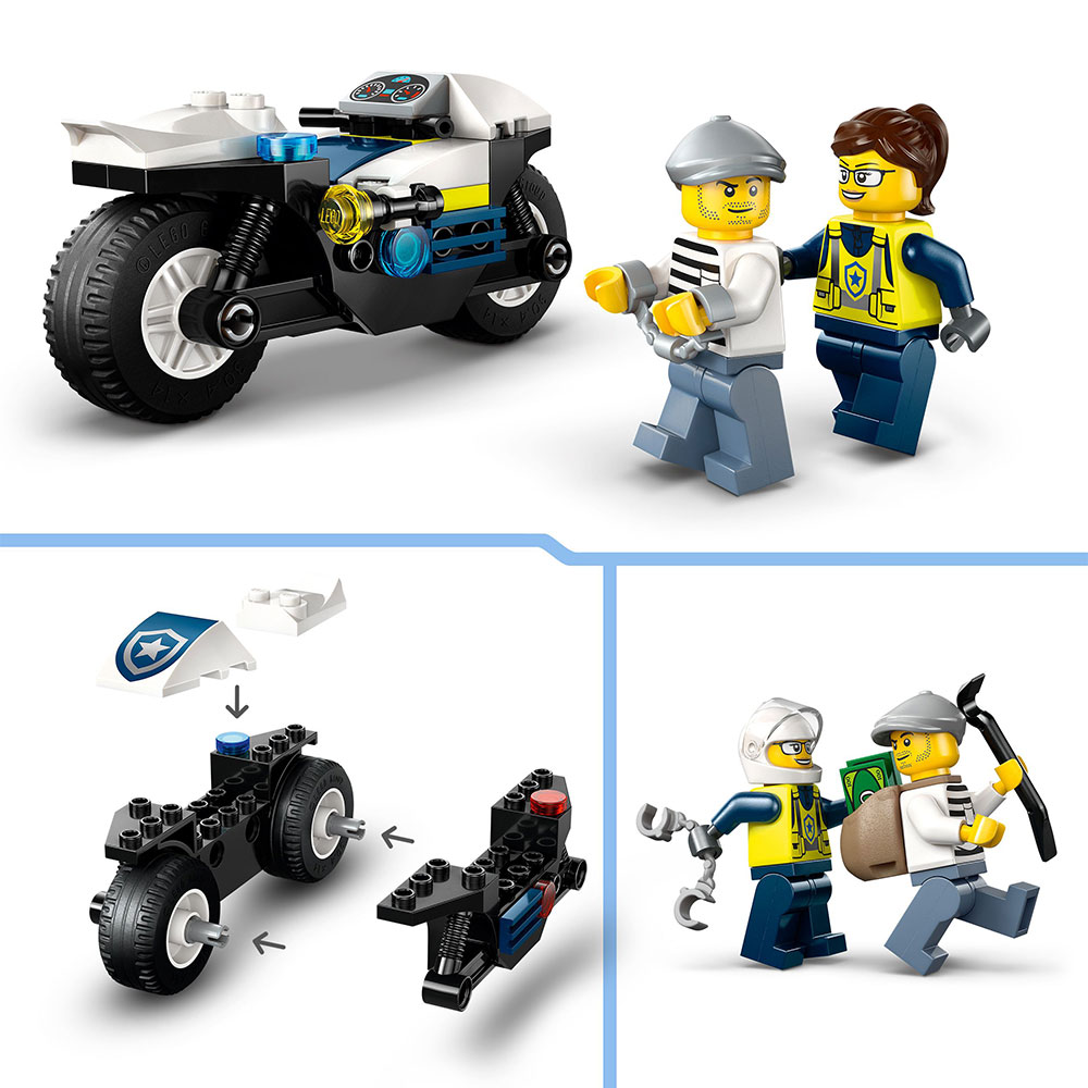 LEGO City - Verfolgungsjagd mit dem Polizeimotorrad (60455)