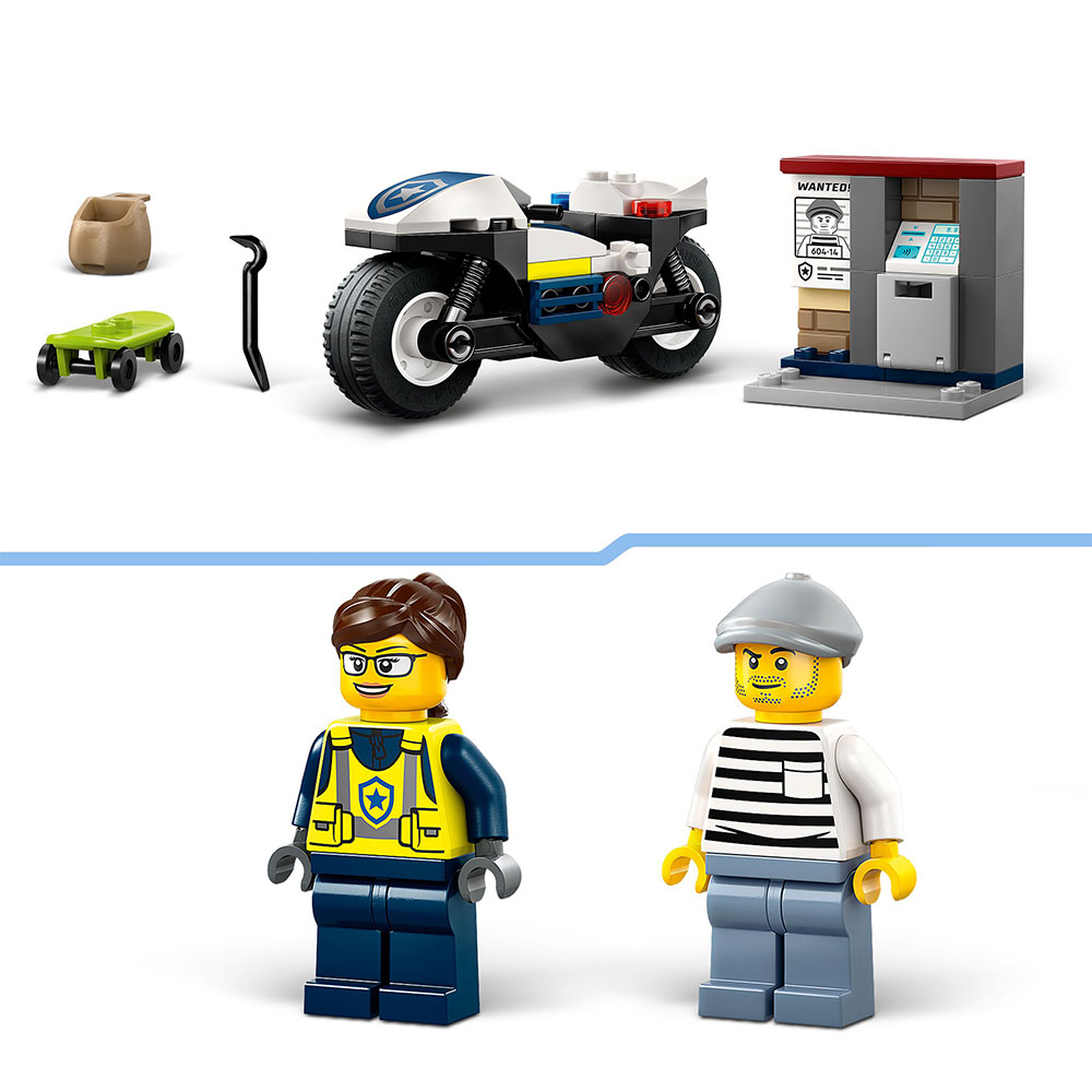 LEGO City - Verfolgungsjagd mit dem Polizeimotorrad (60455)