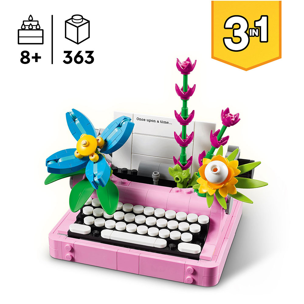 LEGO Creator - 3in1 Schreibmaschine mit Blumen (31169)