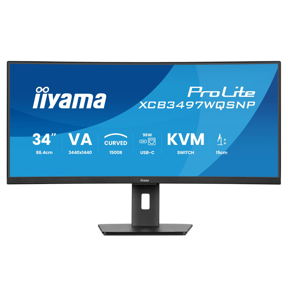 Iiyama ProLite XCB3497WQSNP-B1 86,4 cm (34 Zoll) Curved-LED-Monitor