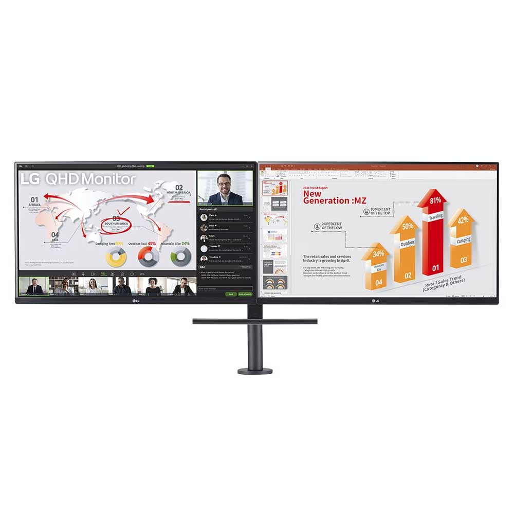 LG Ergo Dual 27QP88DP-BS 68.466 cm (27 Zoll) LED-Monitor