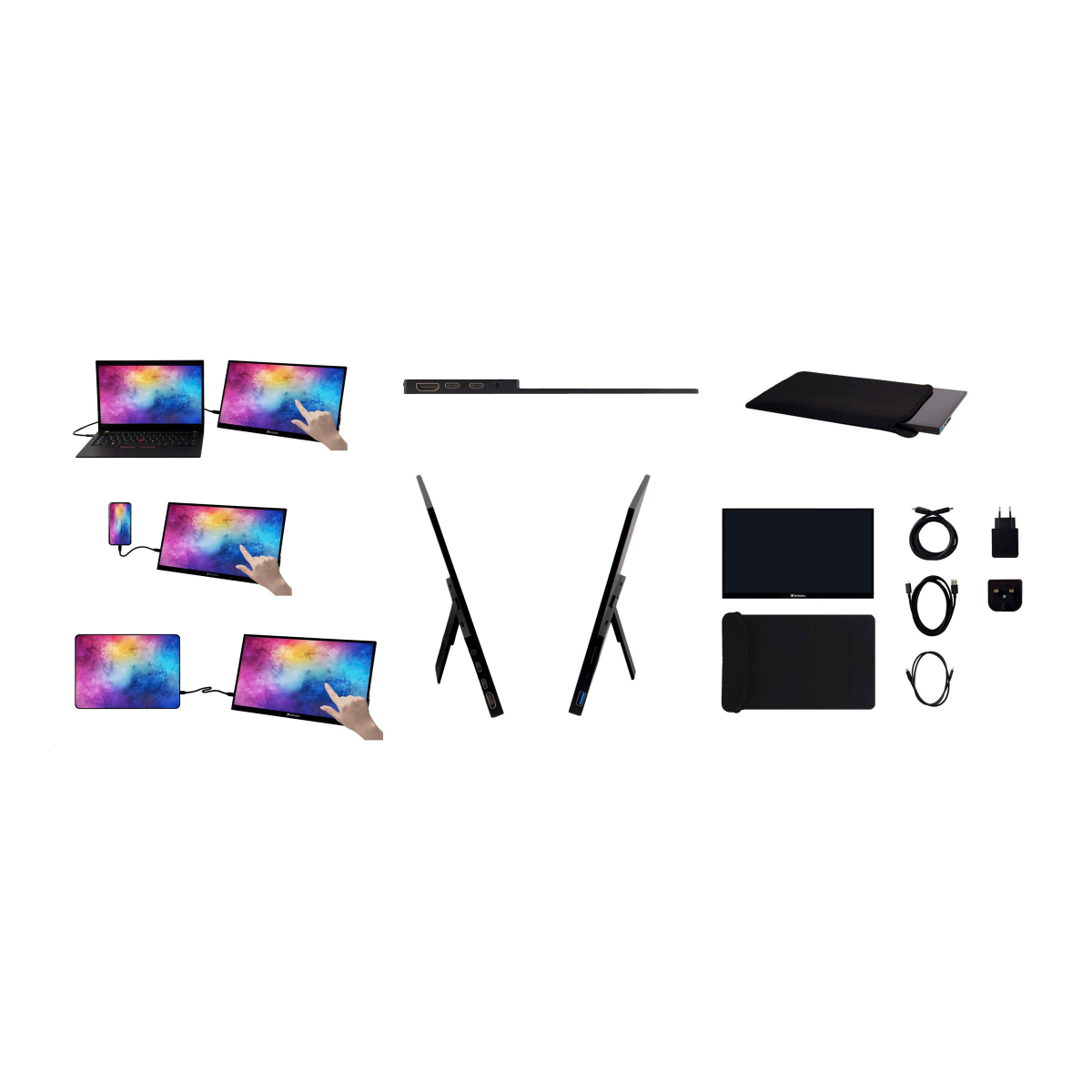 Verbatim PMT-15 39.6 cm (15.6 Zoll) LED-Monitor