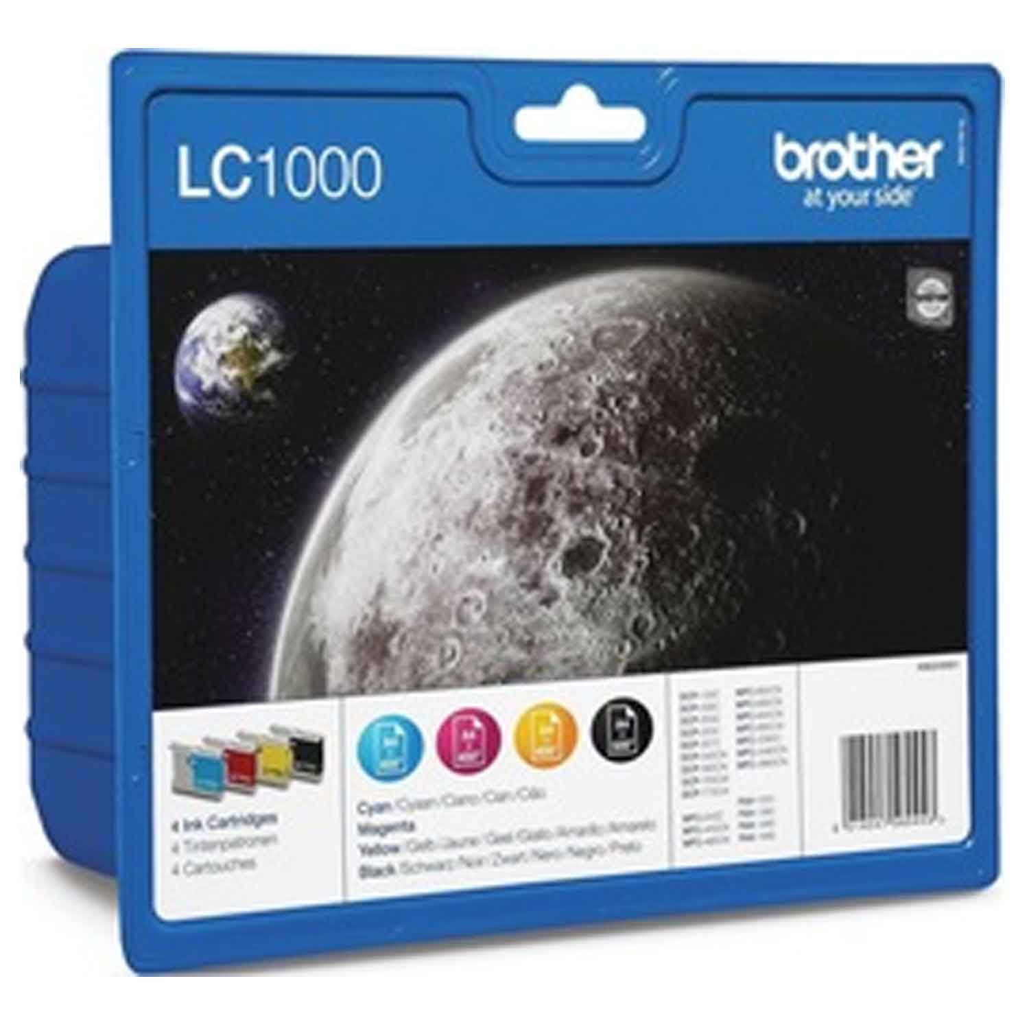 Brother LC-1000 Tintenpatronen Multipack 4-farbig