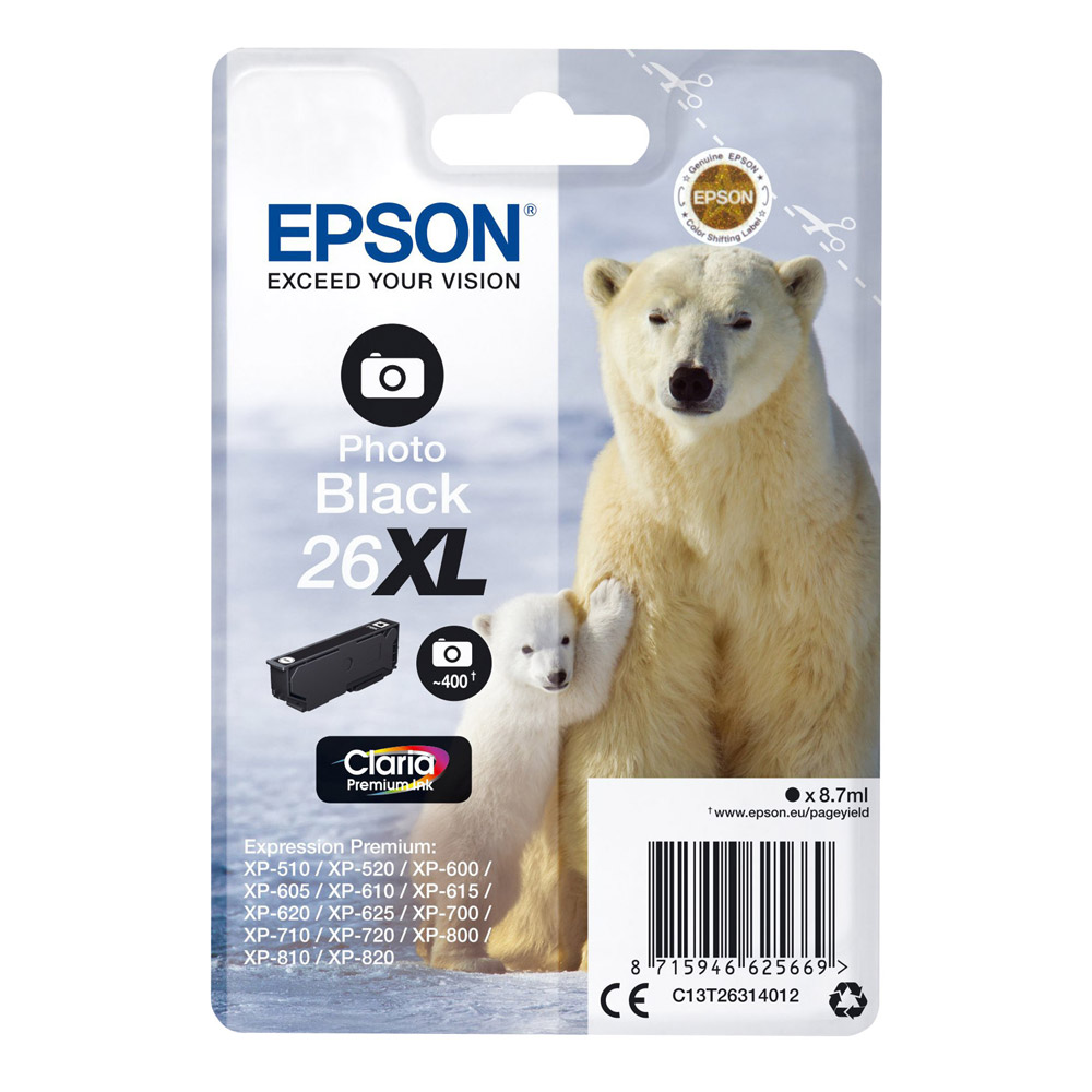 Epson 26XL Tintenpatrone fotoschwarz