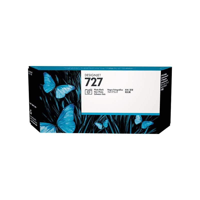 HP No.727 Tintenpatrone photoschwarz
