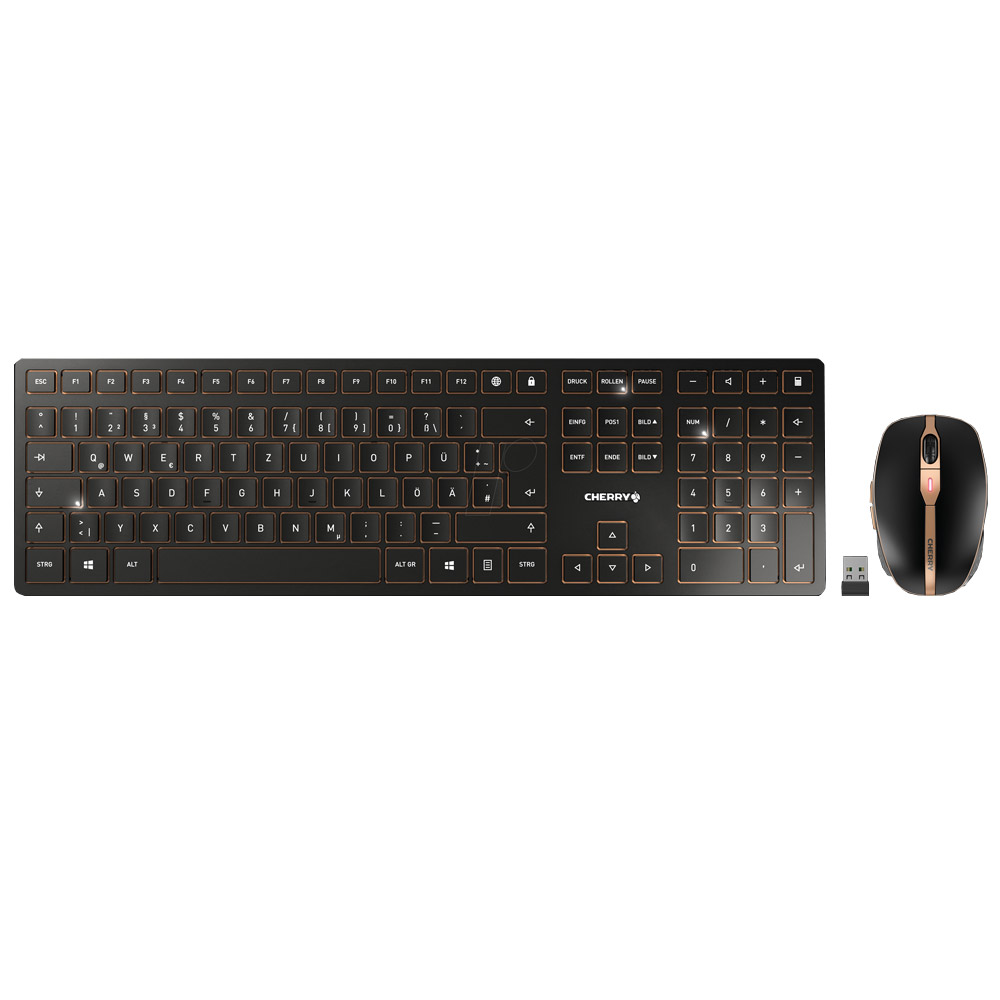 Cherry DW 9100 SLIM kabelloses Tastatur-und-Maus-Set