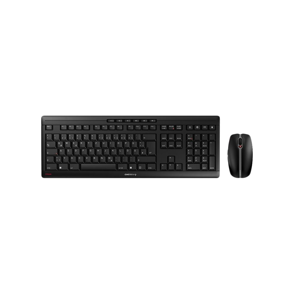 Cherry STREAM DESKTOP RECHARGE kabelloeses Tastatur-und-Maus-Set