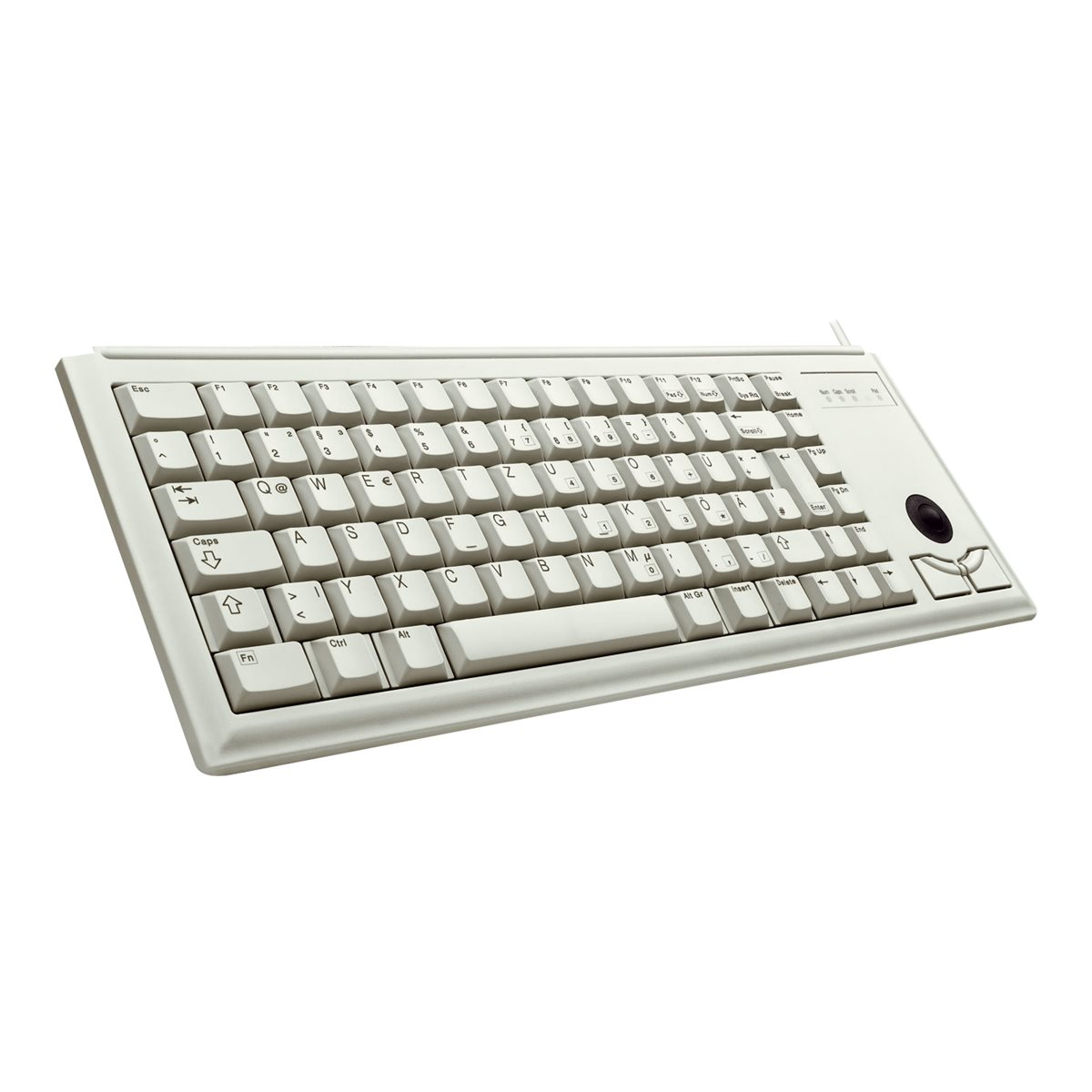 Cherry G84-4400 Kompakttastatur mit Trackball grau