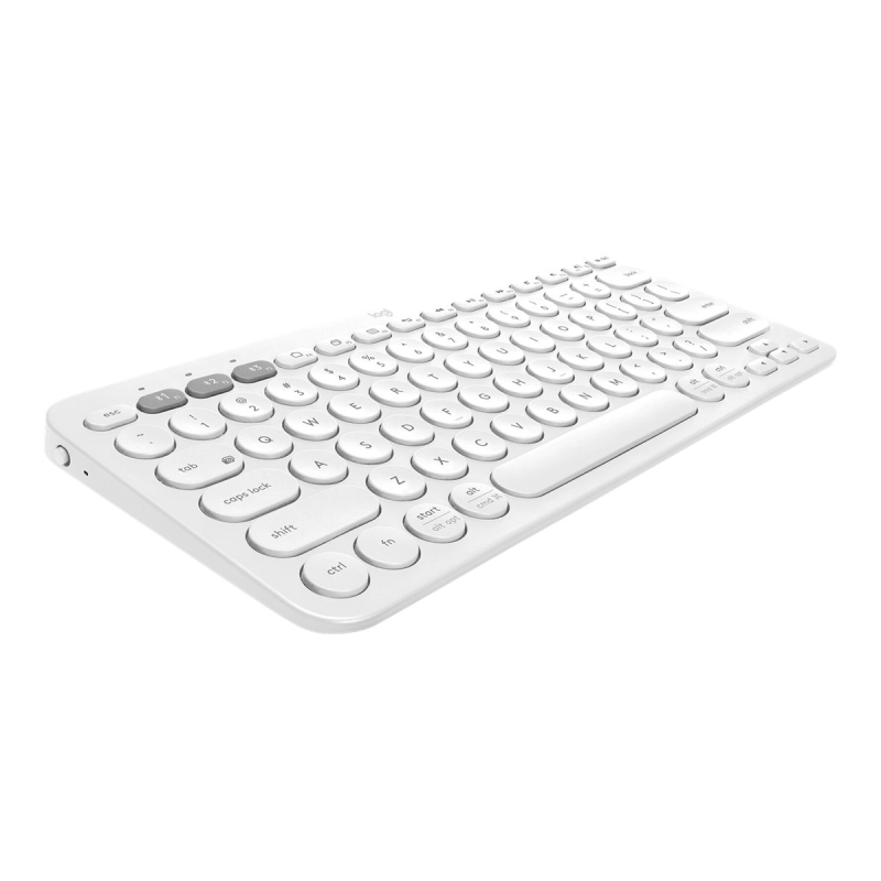Logitech K380 kabellose Multi-Device Bluetooth-Tastatur mit Easy-Switch weiß