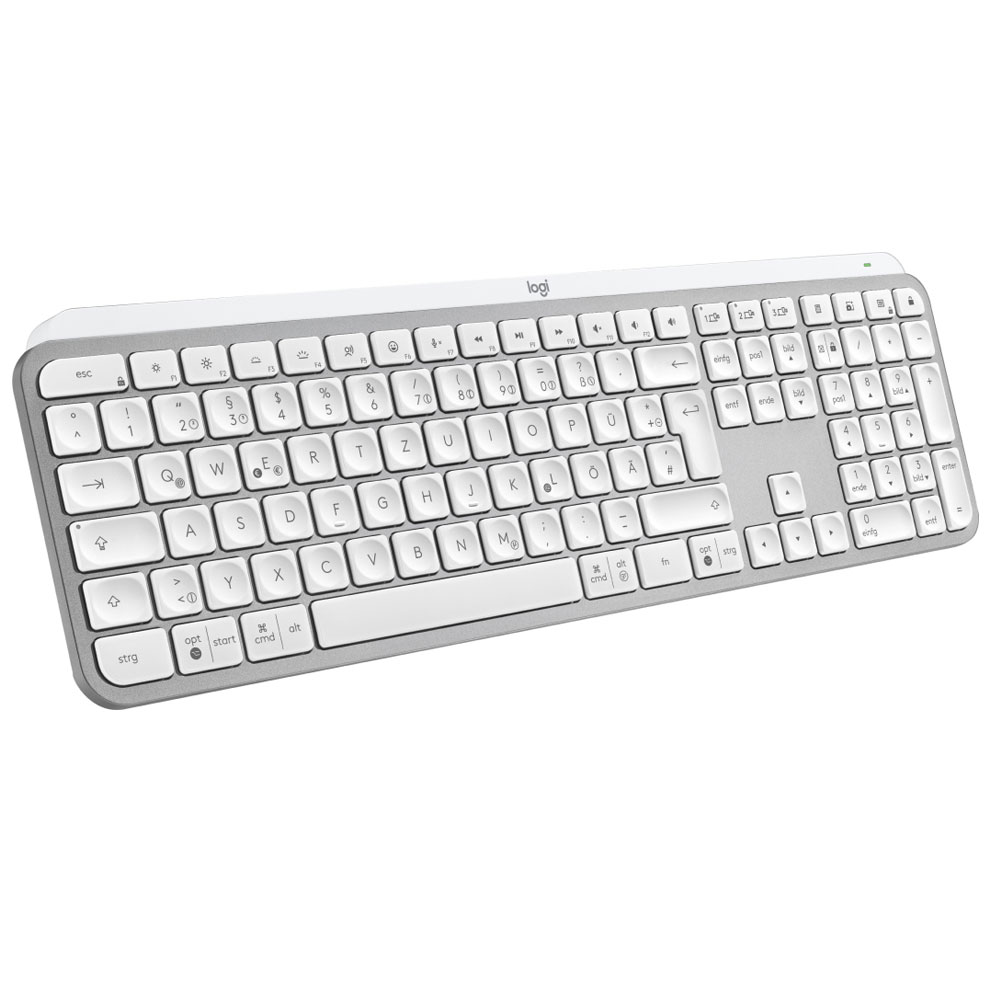 Logitech MX Keys S (DE) Wireless Tastatur hellgrau