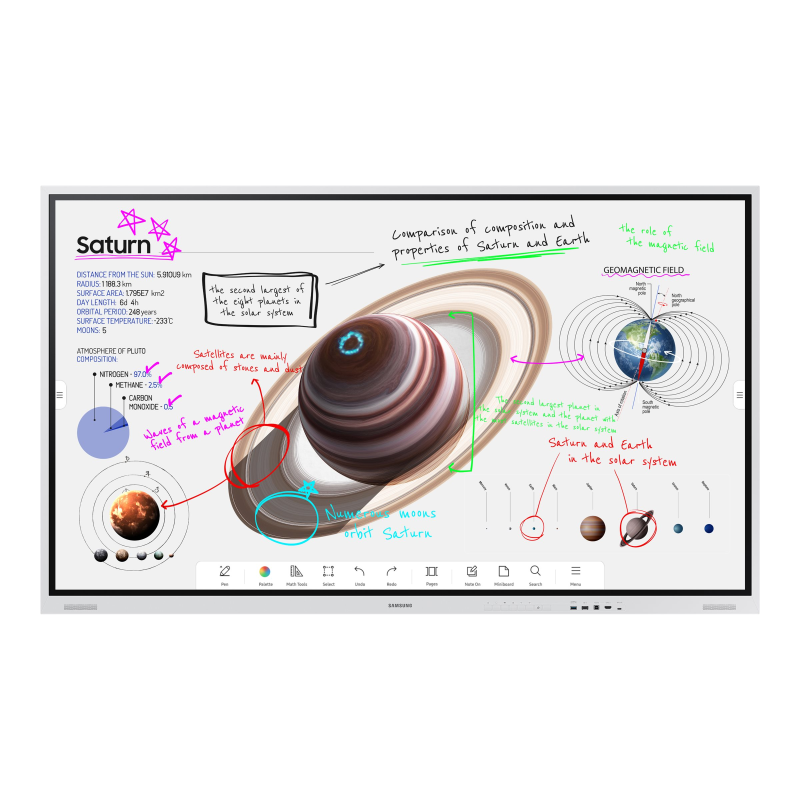 Samsung Flip Pro WM85B 216 cm (85 Zoll) 4K interaktive Digital Signage mit Touch