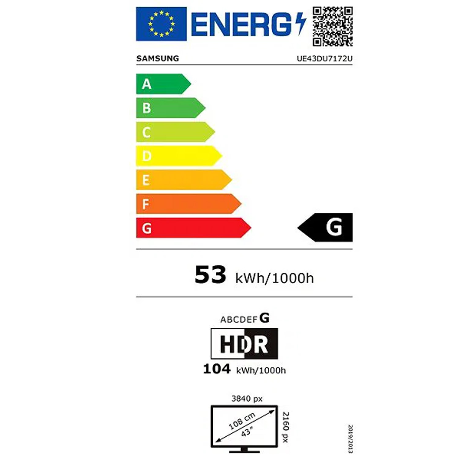 Samsung UE43DU7172U 109.2 cm (43 Zoll) 4K-LED-TV