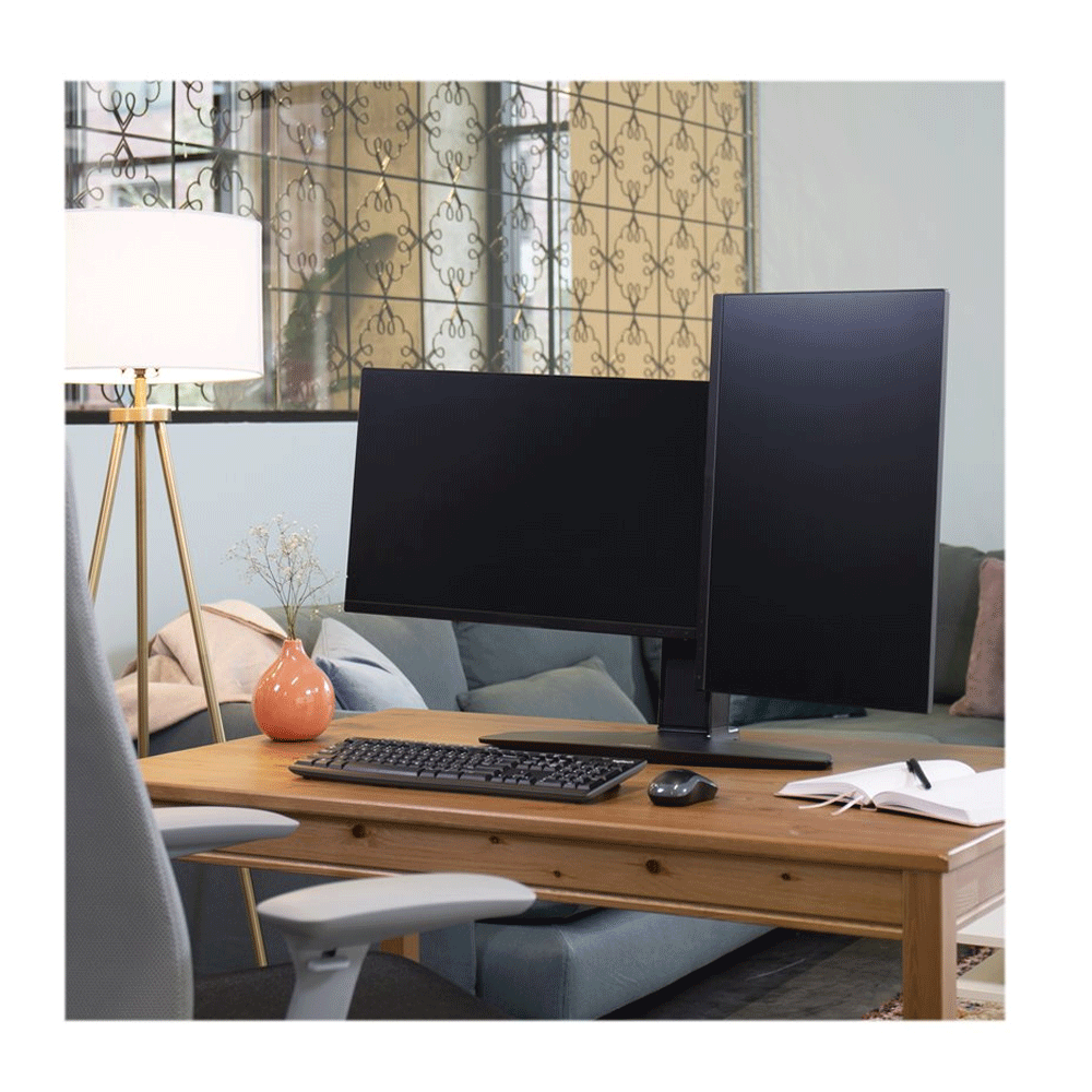 Ergotron Neo-Flex Dual Lift Standfuß für zwei Monitore bis 60,96 cm 24 Zoll schw