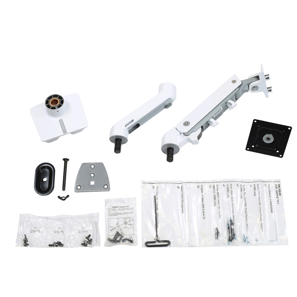 Ergotron HX Monitorarm Tischhalterung für einen Monitor bis 106,68 cm 42 Zoll we