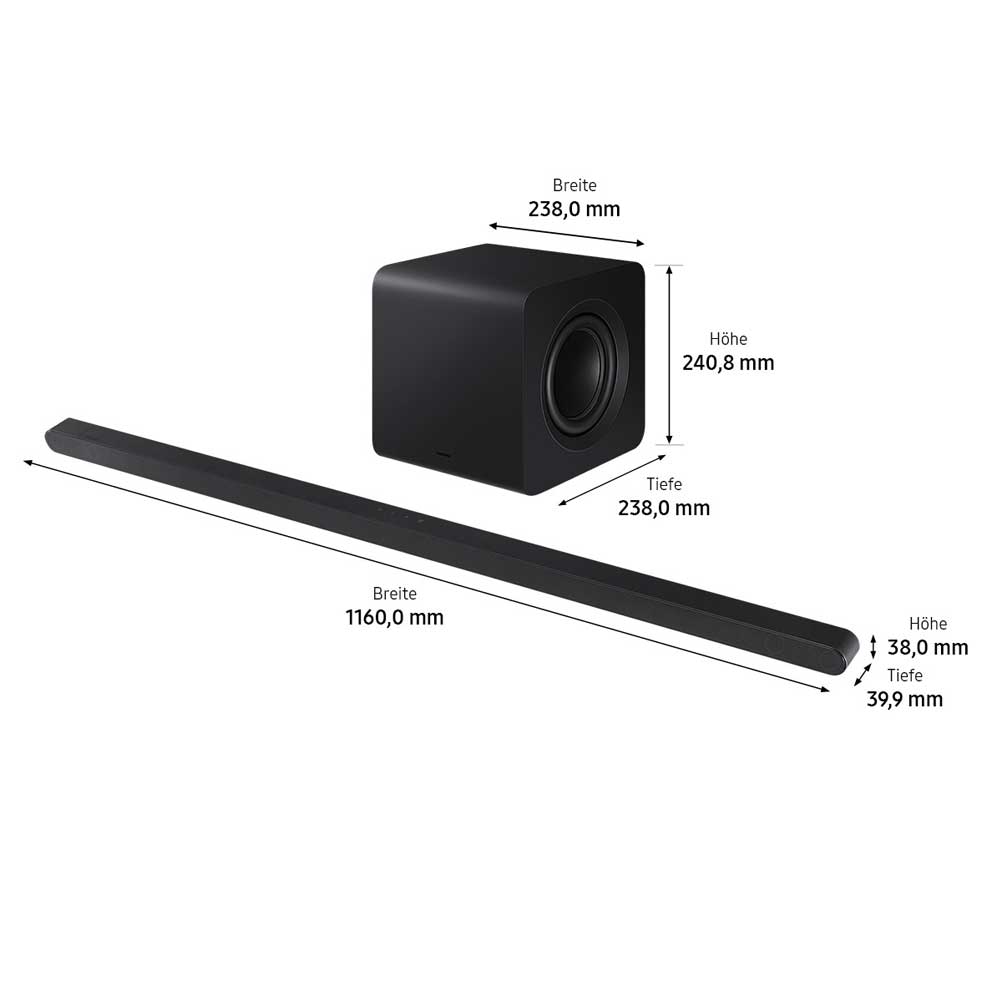 Samsung HW-S810GD 3.1.2-Kanal Ultra Slim Soundbar schwarz (2. Wahl)