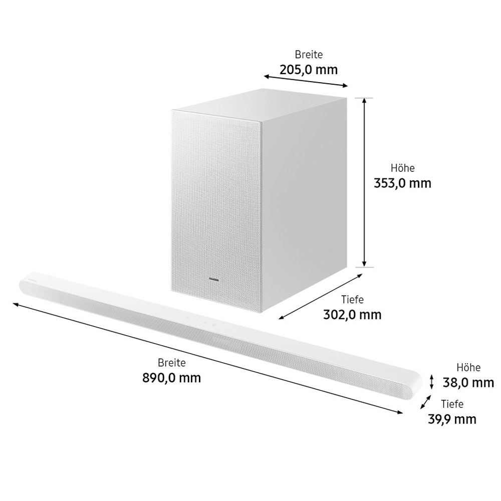 Samsung HW-S711GD 3.1-Kanal Ultra Slim Soundbar weiß