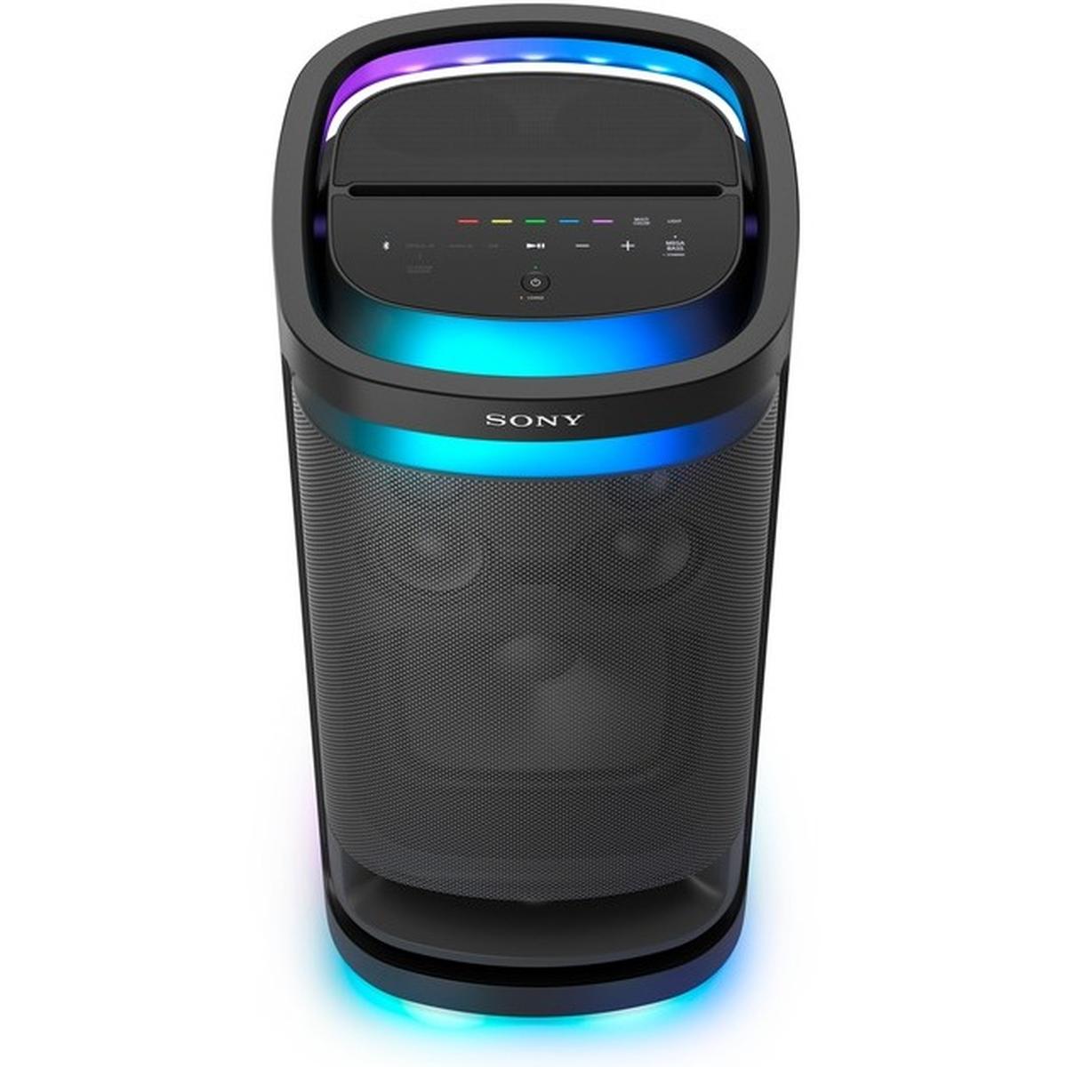 Sony SRS-XV900 kraftvoller Bluetooth Party Lautsprecher mit omnidirektionalem -Sound schwarz