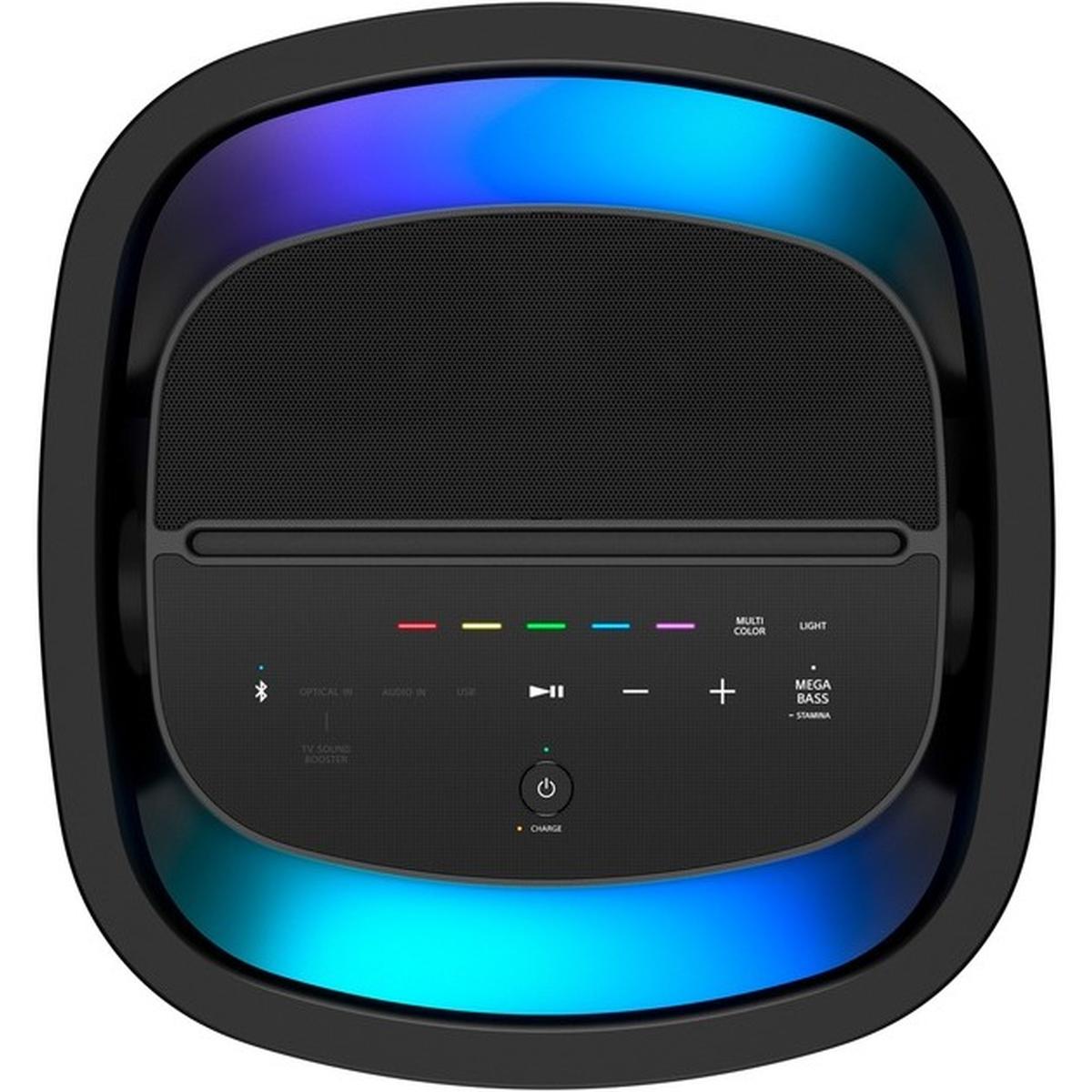 Sony SRS-XV900 kraftvoller Bluetooth Party Lautsprecher mit omnidirektionalem -Sound schwarz