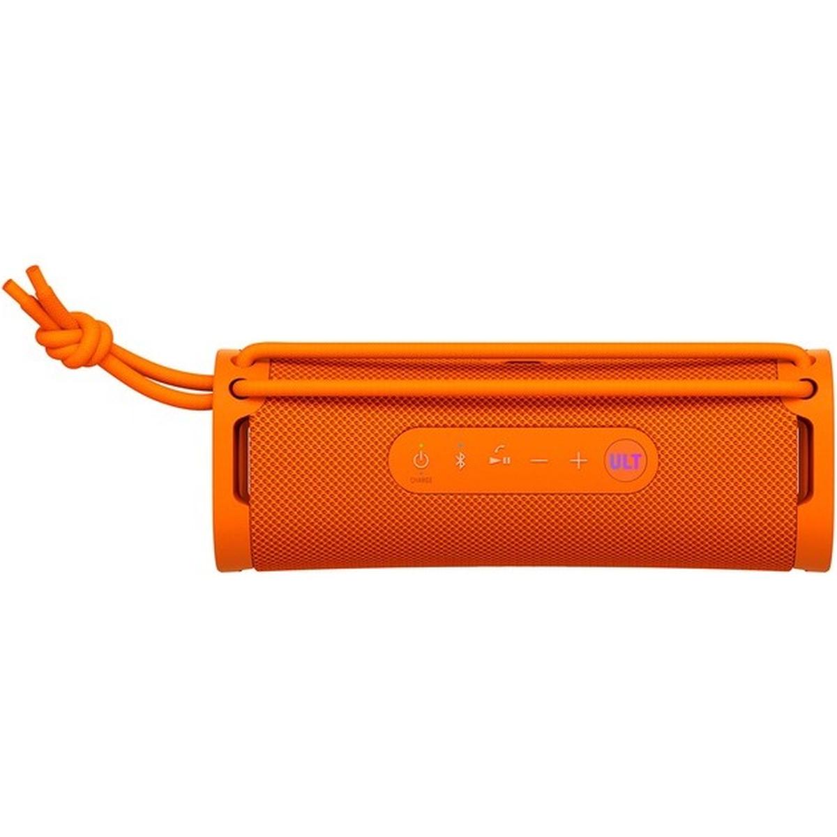 Sony ULT Field 1 kabelloser tragbarer Bluetooth-Lautsprecher mit ULT Power Sound orange