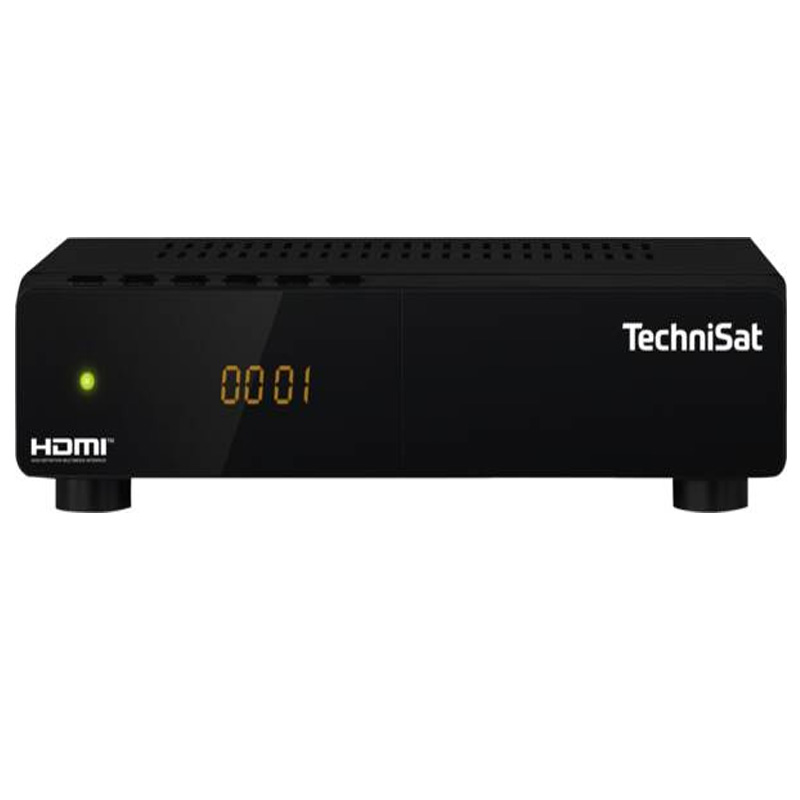 TechniSat HD-S 261 kompakter digital HD Satelliten Receiver schwarz