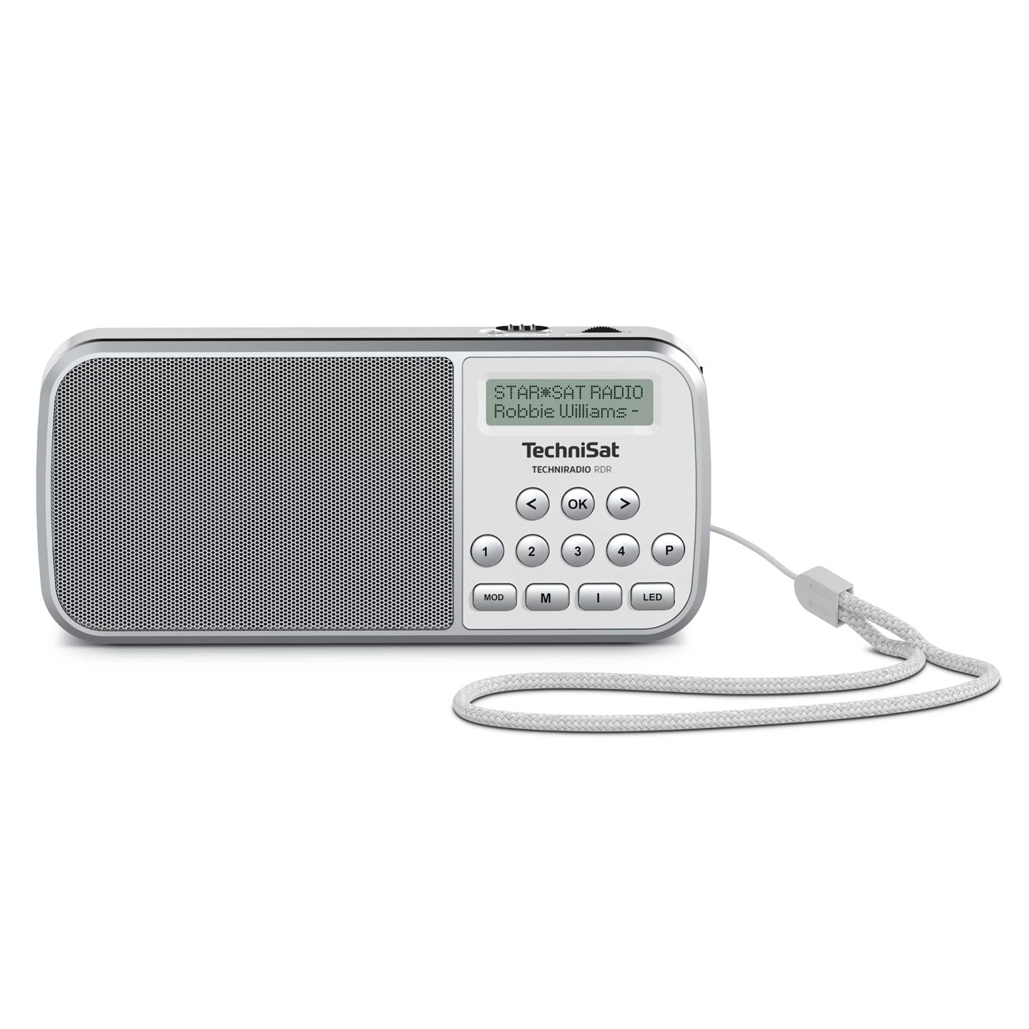 TechniSat TechniRadio RDR Tragbares DAB-Radio weiß