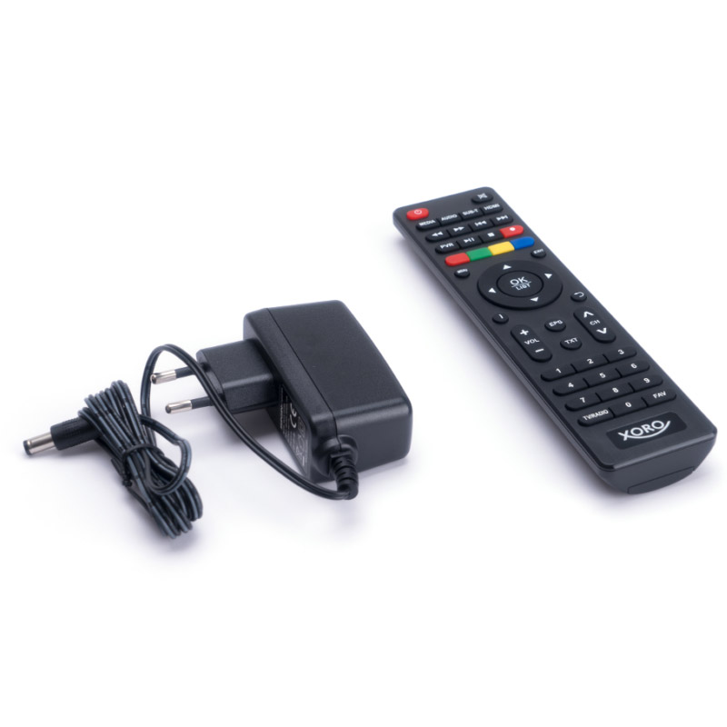 Xoro HRT 8770 TWIN Full HD HEVC DVB-T2 Receiver schwarz (2.Wahl)