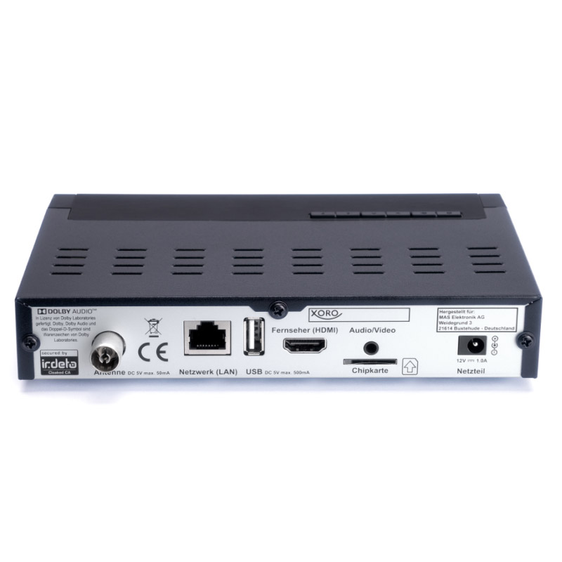 Xoro HRT 8770 TWIN Full HD HEVC DVB-T2 Receiver schwarz (2.Wahl)