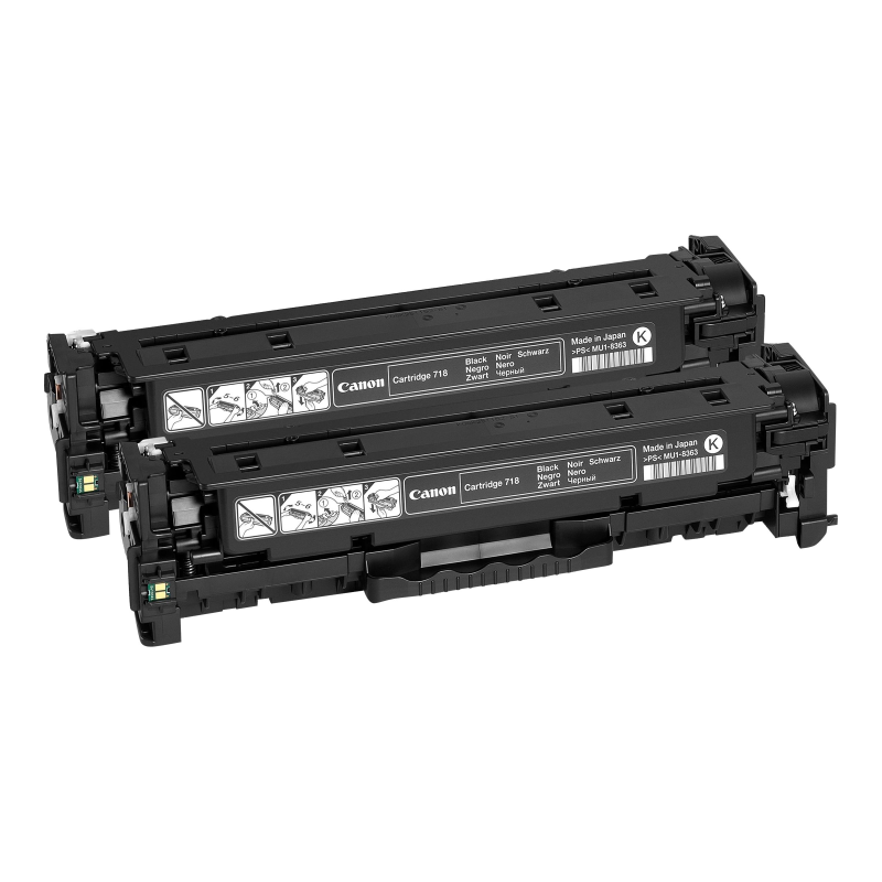 Canon 718 Toner schwarz Twin Pack