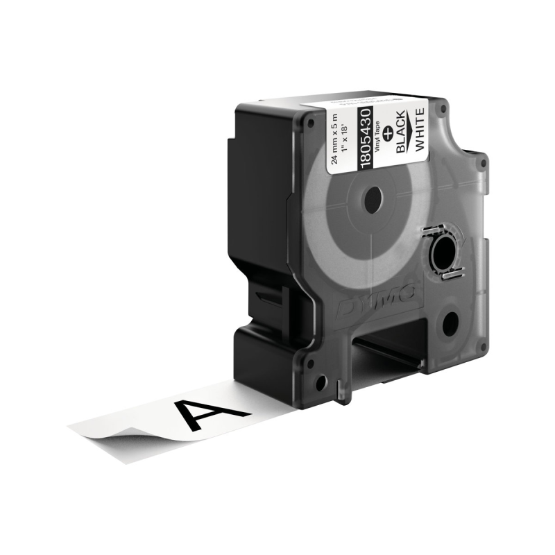 Dymo 1805430 Schriftband Vinyl schwarz/weiß