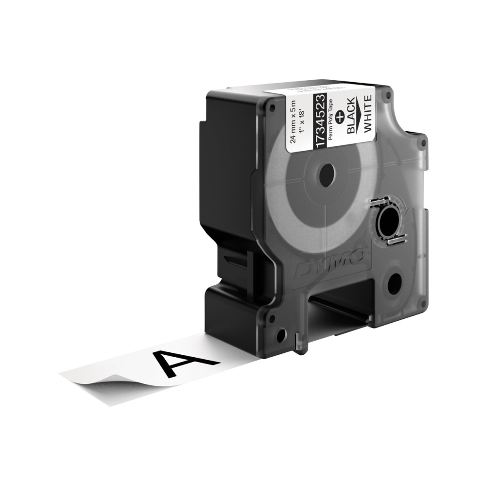 Dymo 1734523 Rhino Schriftband schwarz/weiß