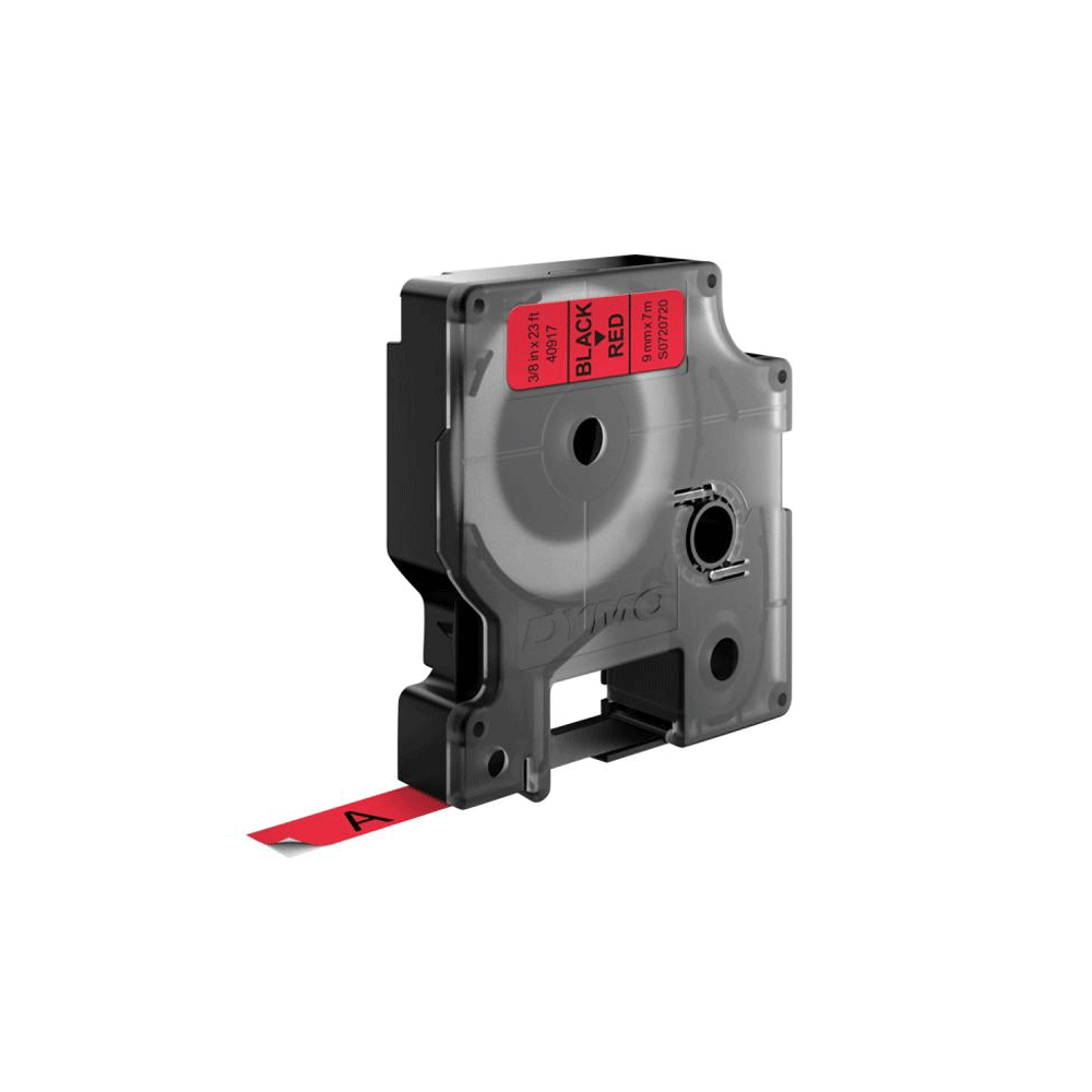 Dymo 40917 Schriftband rot/schwarz