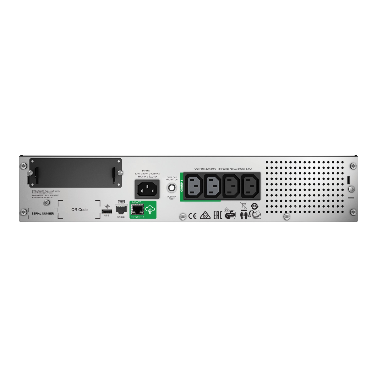 APC SMT750RMI2UC Smart-UPS 750VA Rackmodell 2U