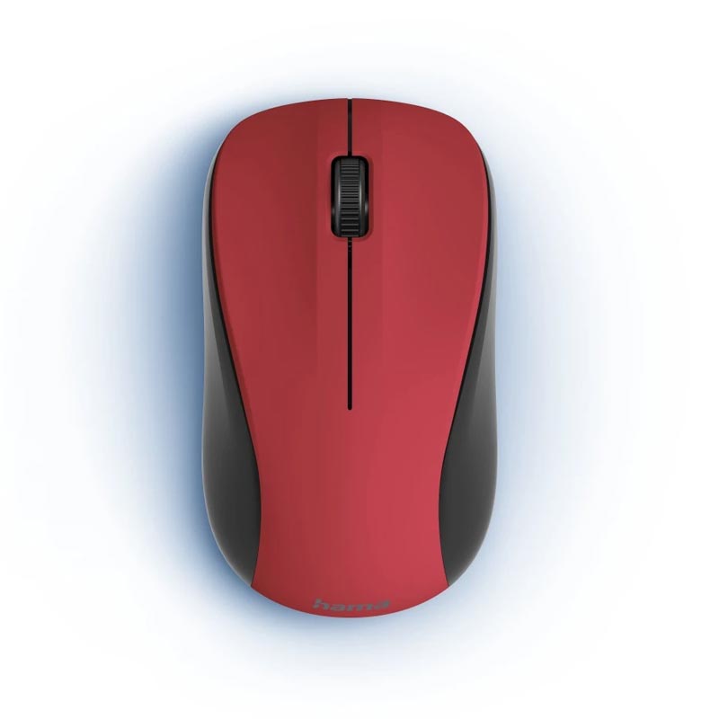 Hama Optische 3-Tasten-Funkmaus MW-300 V2, geräuschlos, USB-Empfänger, Rot