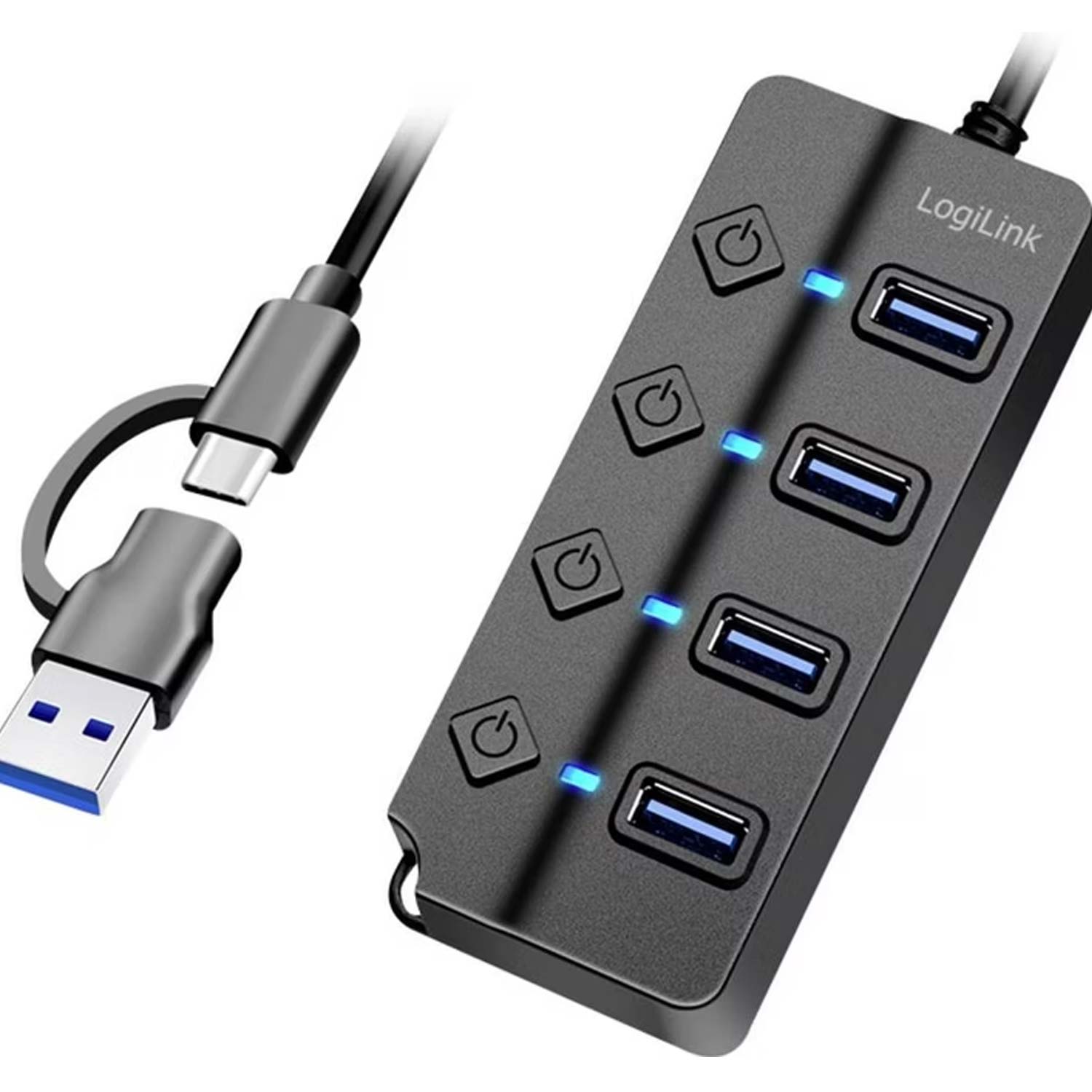 LogiLink UA0419 USB 3.2 Gen1 Hub 4-Port