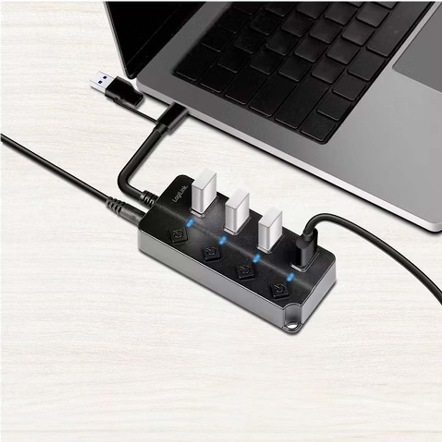 LogiLink UA0419 USB 3.2 Gen1 Hub 4-Port