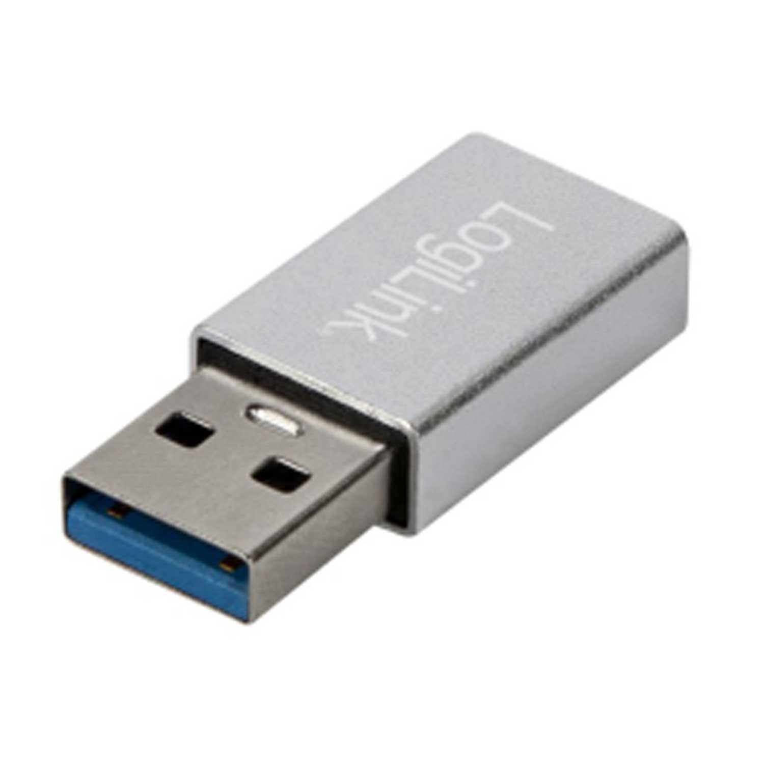 LogiLink USB 3.2 Gen1 Typ-C Adapter silber