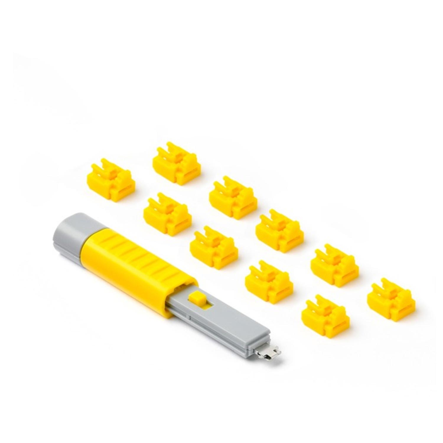 SmartKeeper NL03PKYL RJ45 Port Blocker 10 Stück mit Schlüssel gelb