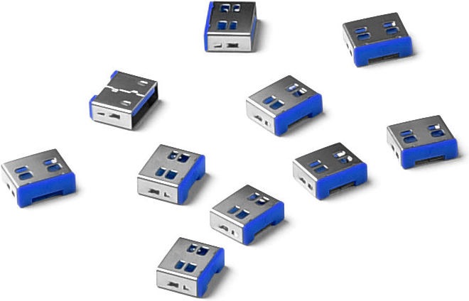 SmartKeeper UL03P1DB USB A-Port Blocker 10 Stück dunkelblau