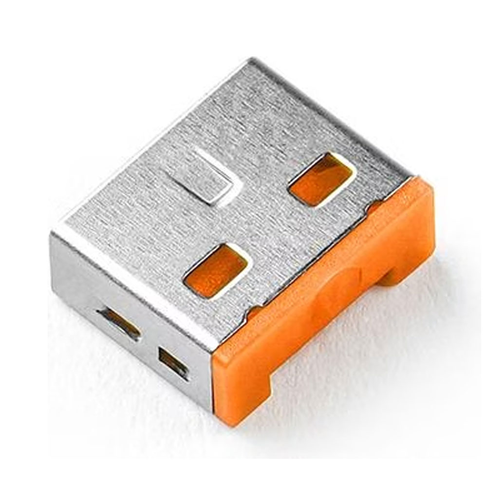 SmartKeeper UL03PKOR USB A-Port Blocker 6er Set mit Lock Key Basic orange