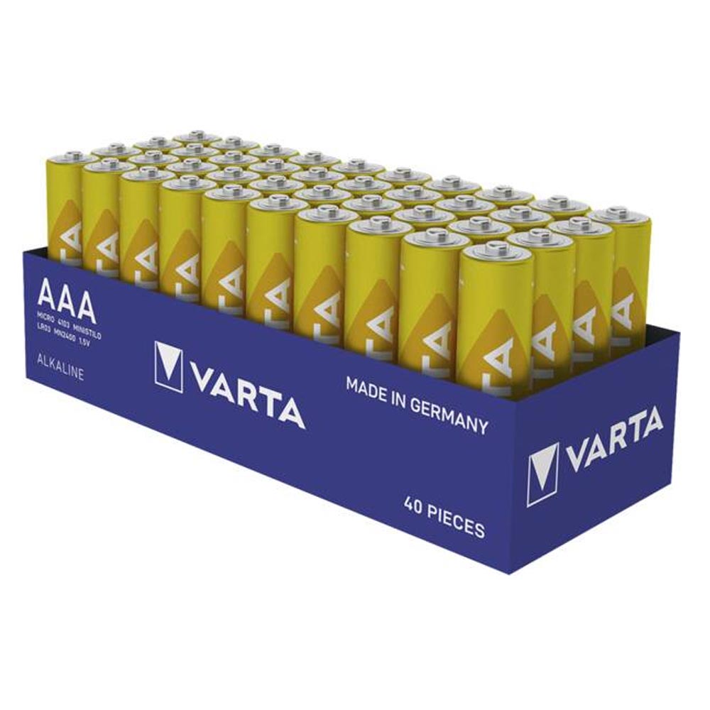 Varta AL 40XAAA Alkaline Batterie AAA Micro 40er-Pack Longlife