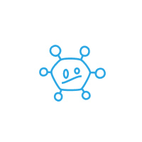 AIRY Pot Blumentopf Luftreinigungssystem in schneeweiß (Space Blue - blau)