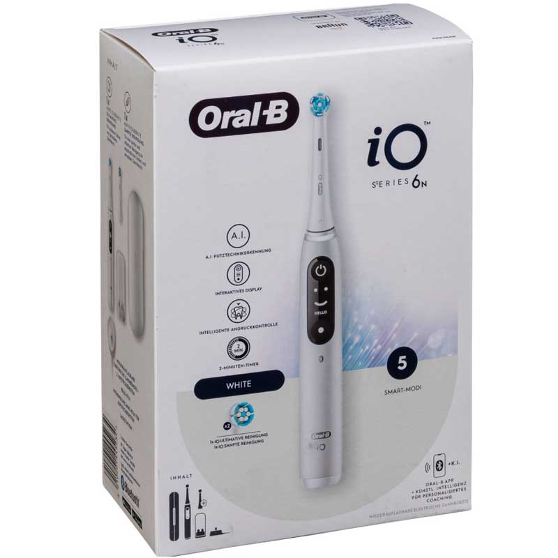 Oral-B iO Series 6 elektrische Zahnbürste weiß